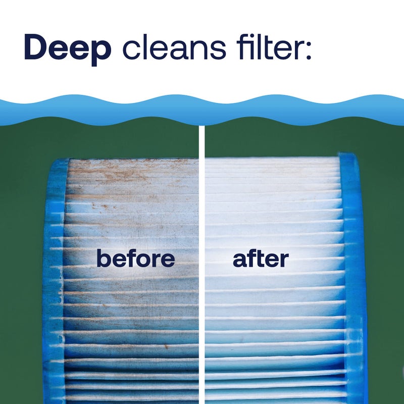HTH Spa 86123 Filter Cleaner, Spa & Hot Tub Chemical Deep Cleans Filter, Extends Filter Life, 16 oz - Image 2